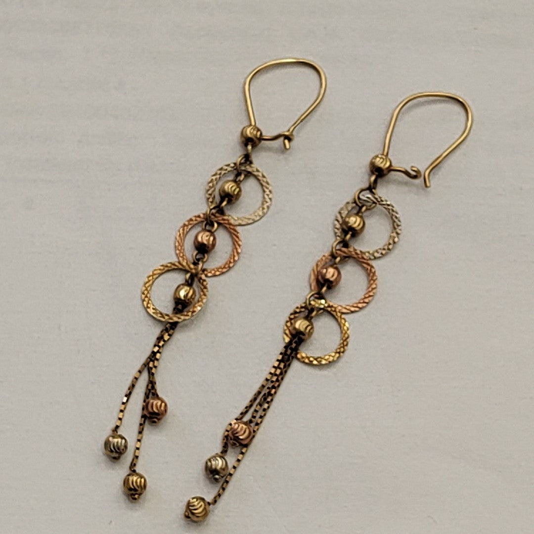 ARETES PAR ORO 14 K 2,70 GRMS (SEMINUEVO)
