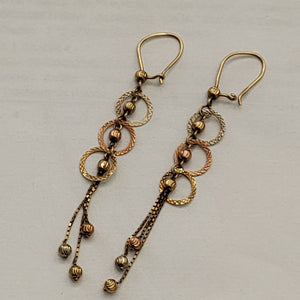 ARETES PAR ORO 14 K 2,70 GRMS (SEMINUEVO)