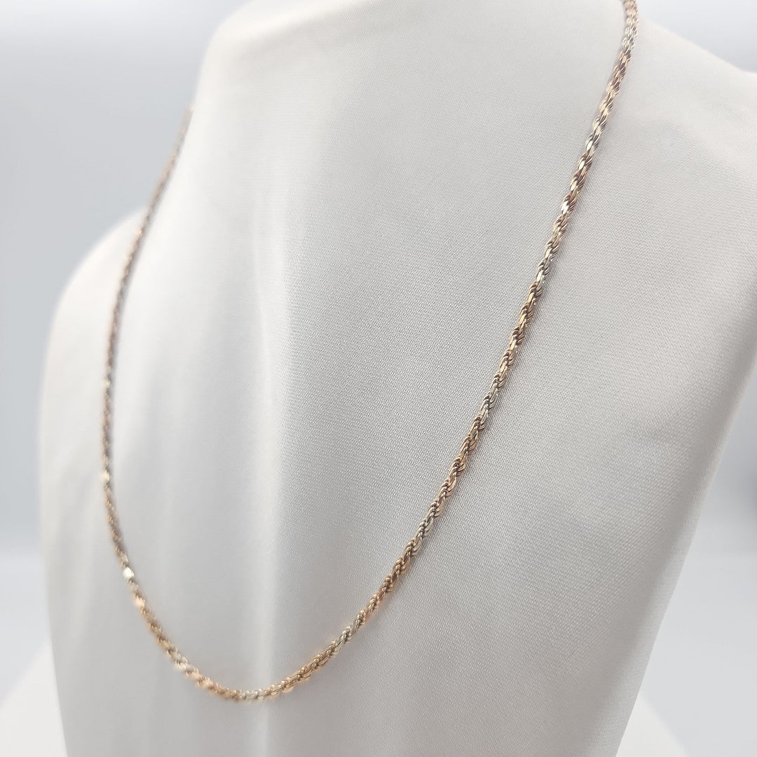 CADENA ORO COMBINADO 14 K 11,30 GRMS (SEMINUEVO)
