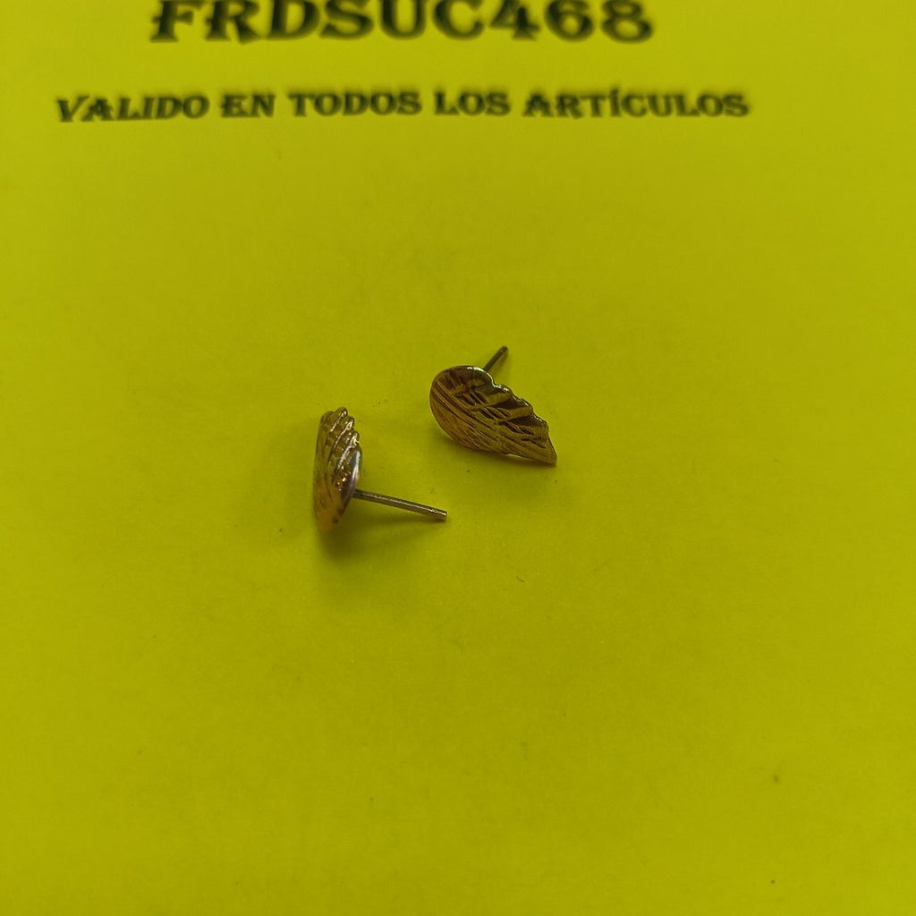 ARETES PAR ORO COMBINADO 10 K 0,90 GRMS (SEMINUEVO)