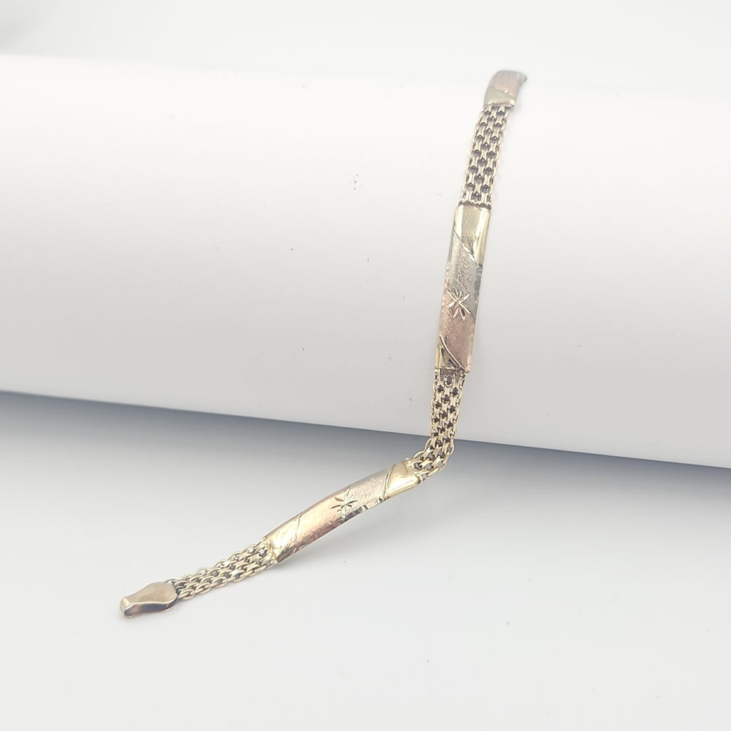 PULSERA ORO,ORO COMBINADO 10 K 4,10 GRMS (SEMINUEVO)