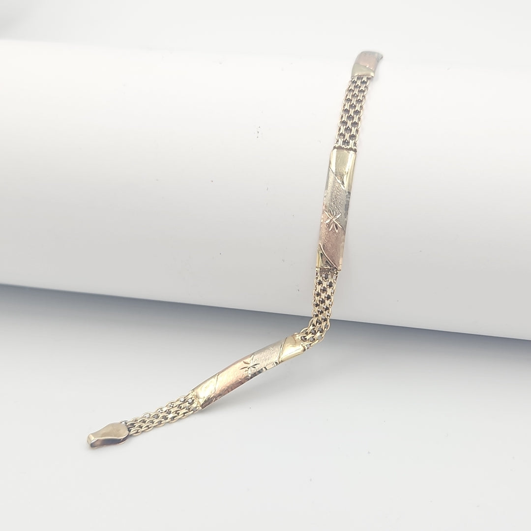 PULSERA ORO,ORO COMBINADO 10 K 4,10 GRMS (SEMINUEVO)