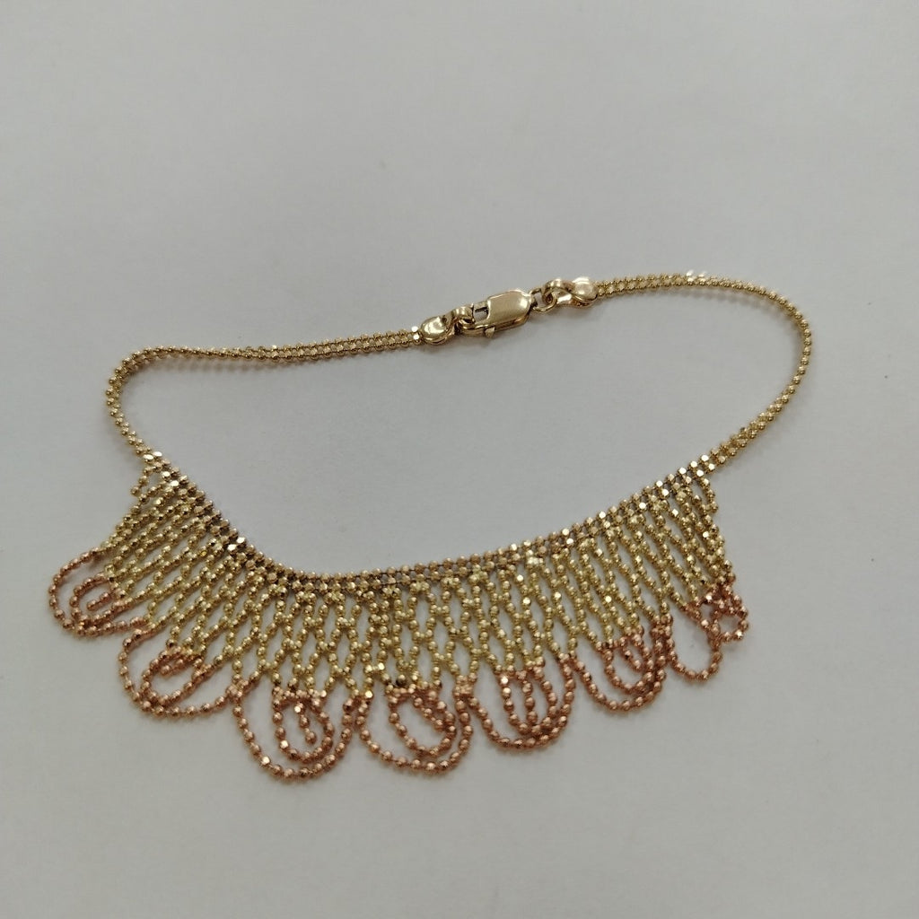 PULSERA ORO, ORO COMBINADO 10 K 6.6 GRMS (SEMINUEVO)