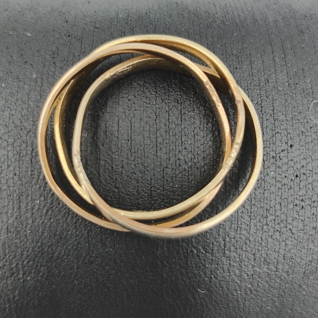 ARGOLLA ORO, ORO COMBINADO 14 K 4.8 GRMS (SEMINUEVO)