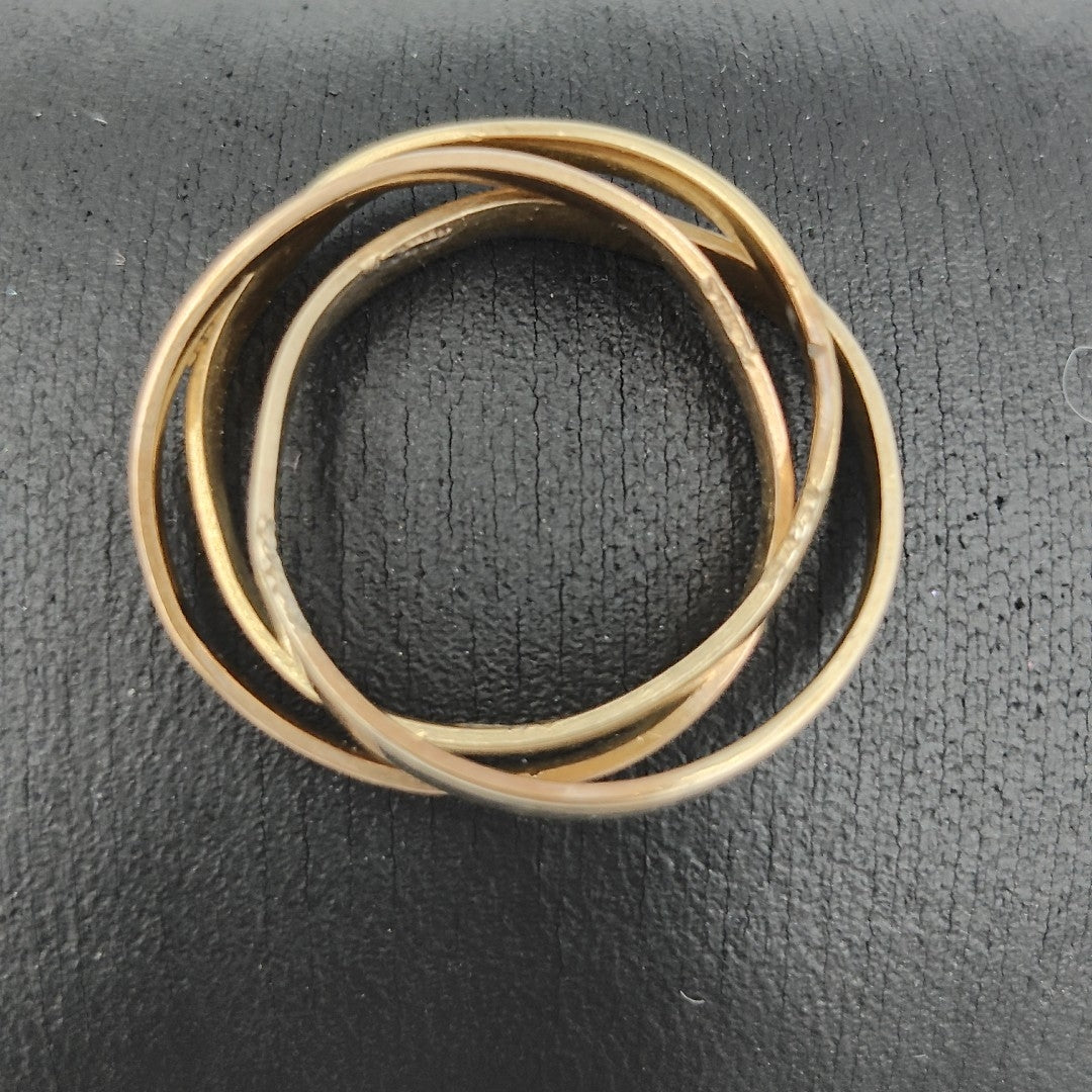 ARGOLLA ORO, ORO COMBINADO 14 K 4.8 GRMS (SEMINUEVO)