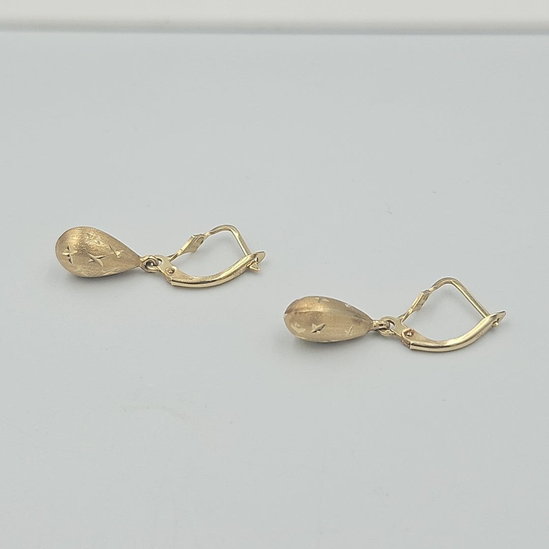 ARETES PAR ORO 14 K 1,70 GRMS (SEMINUEVO)