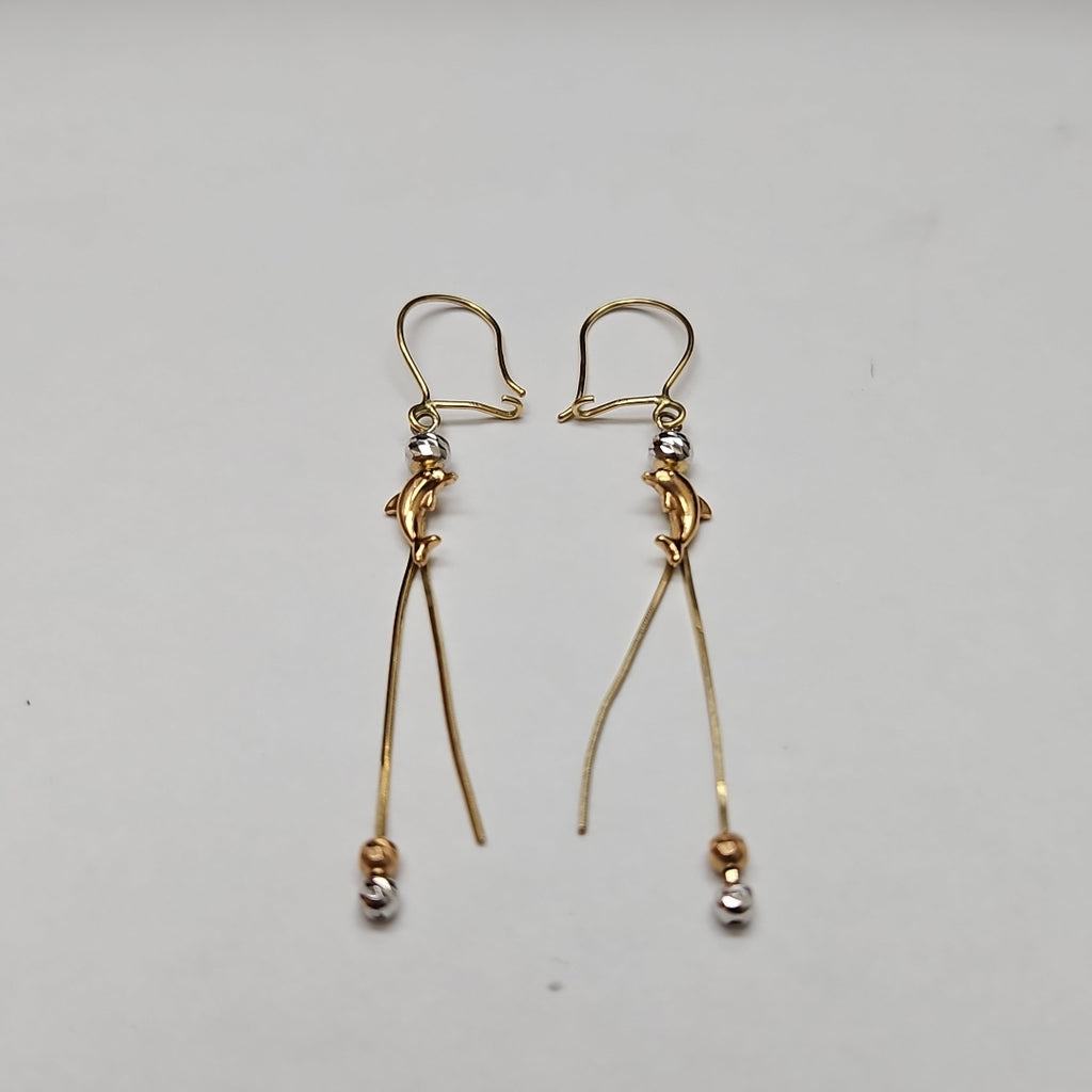 ARETES PAR ORO 14 K 2.5 GRMS (SEMINUEVO)