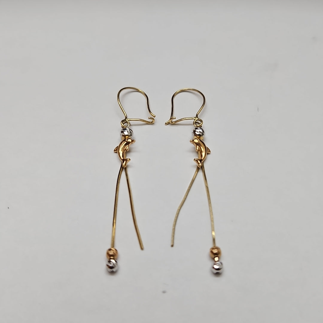 ARETES PAR ORO 14 K 2.5 GRMS (SEMINUEVO)