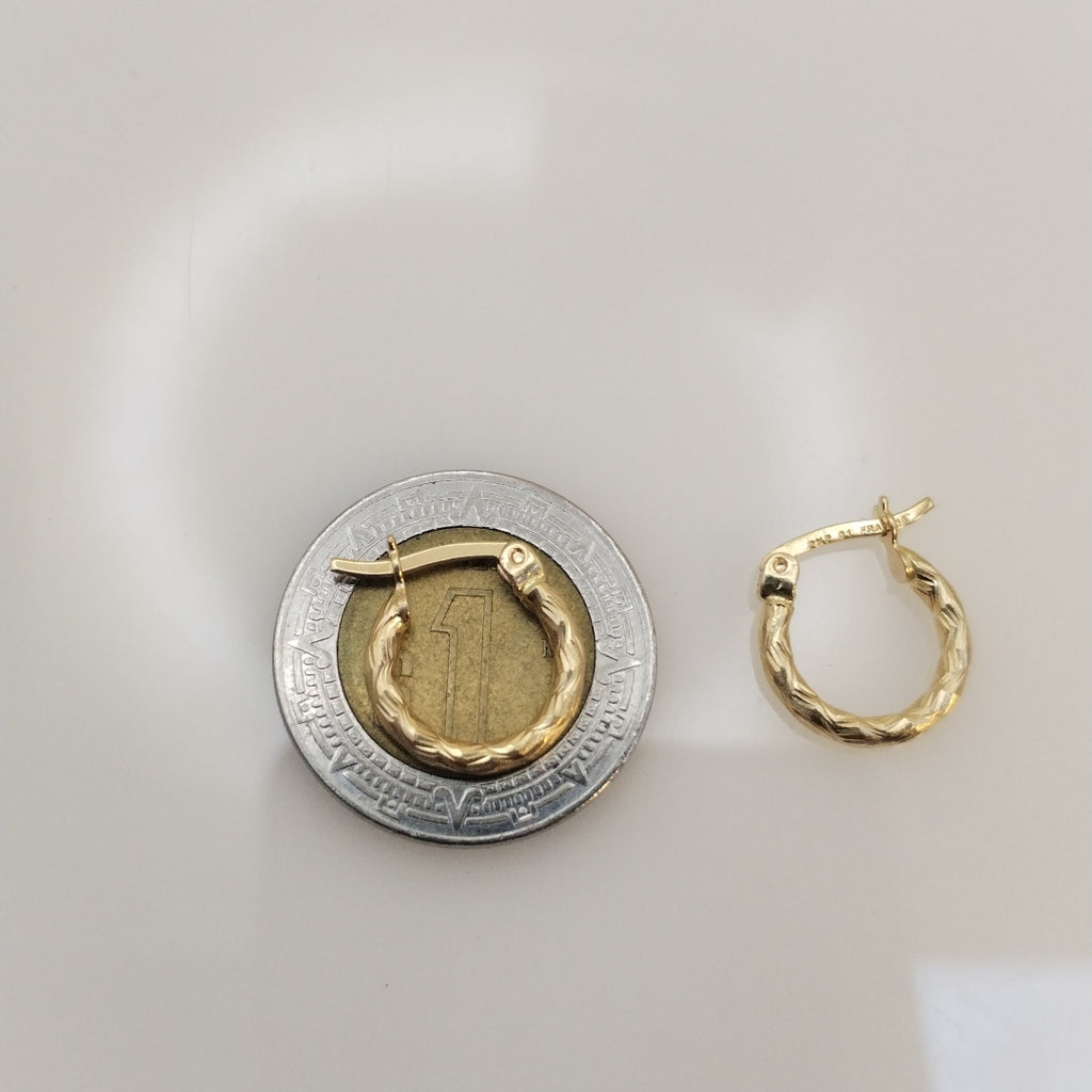 ARRACADAS PAR ORO 14 K 1,20 GRMS (SEMINUEVO)