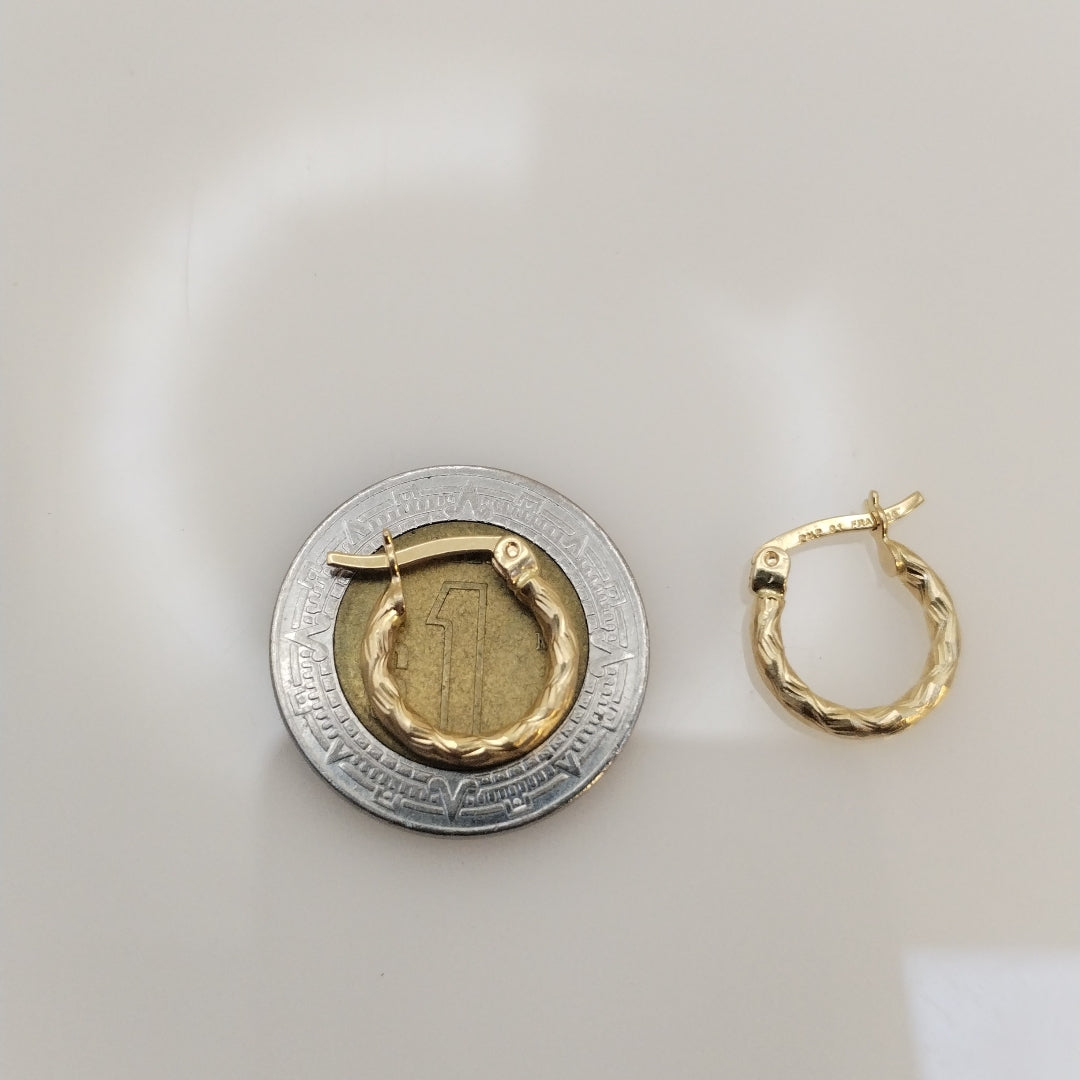 ARRACADAS PAR ORO 14 K 1,20 GRMS (SEMINUEVO)