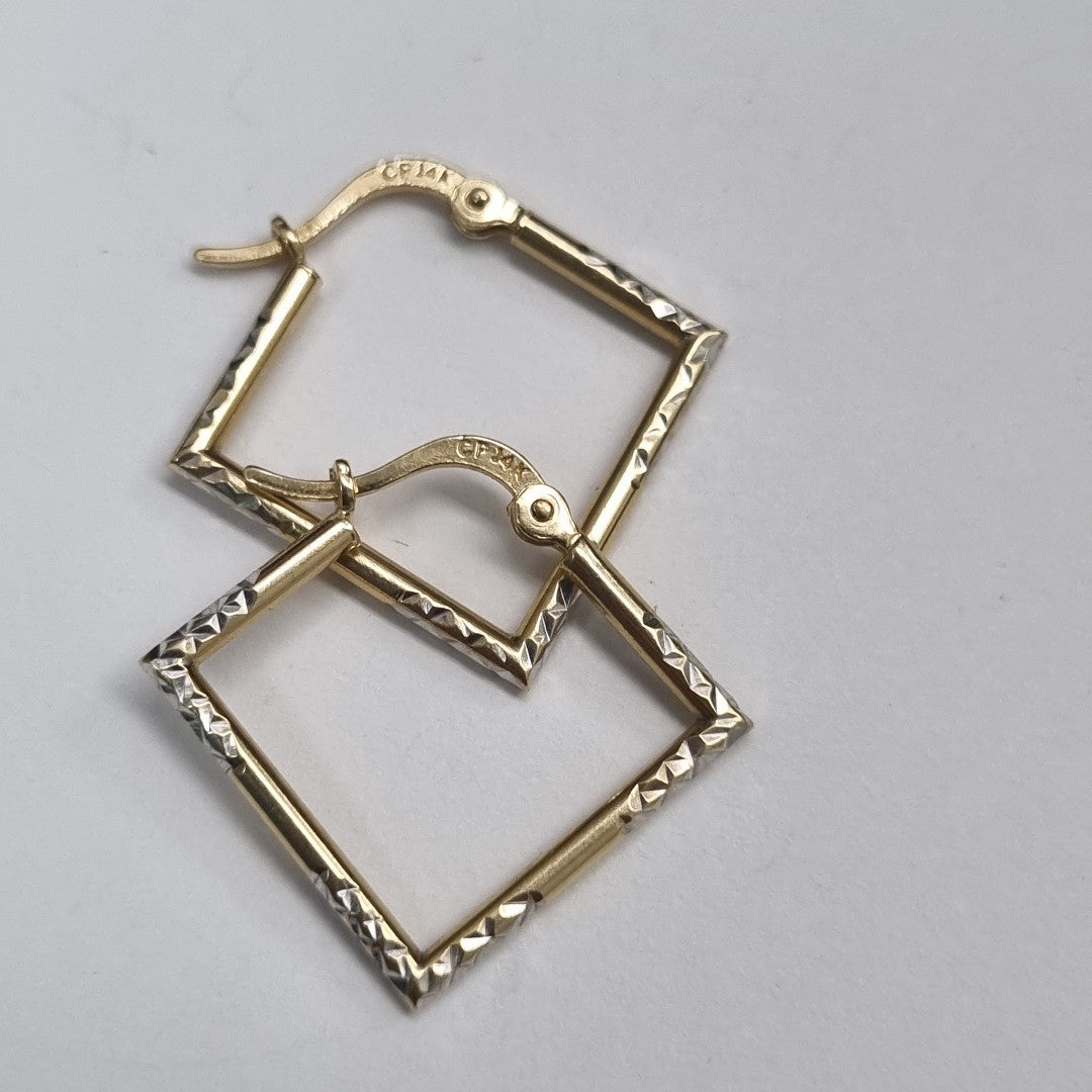 ARETES PAR ORO 14 K 1.1 GRMS (SEMINUEVO)