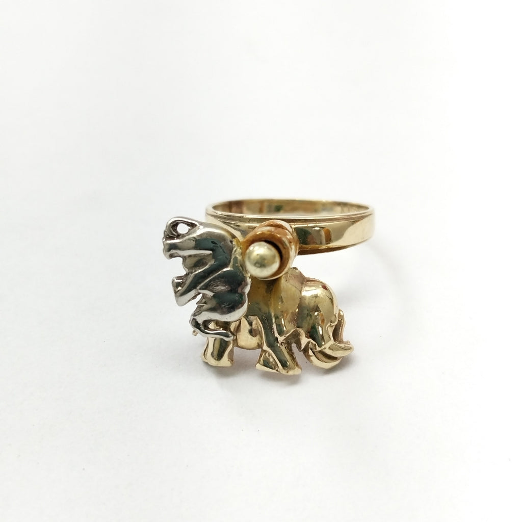 ANILLITO ORO, ORO COMBINADO 10 K 4 GRMS (SEMINUEVO)