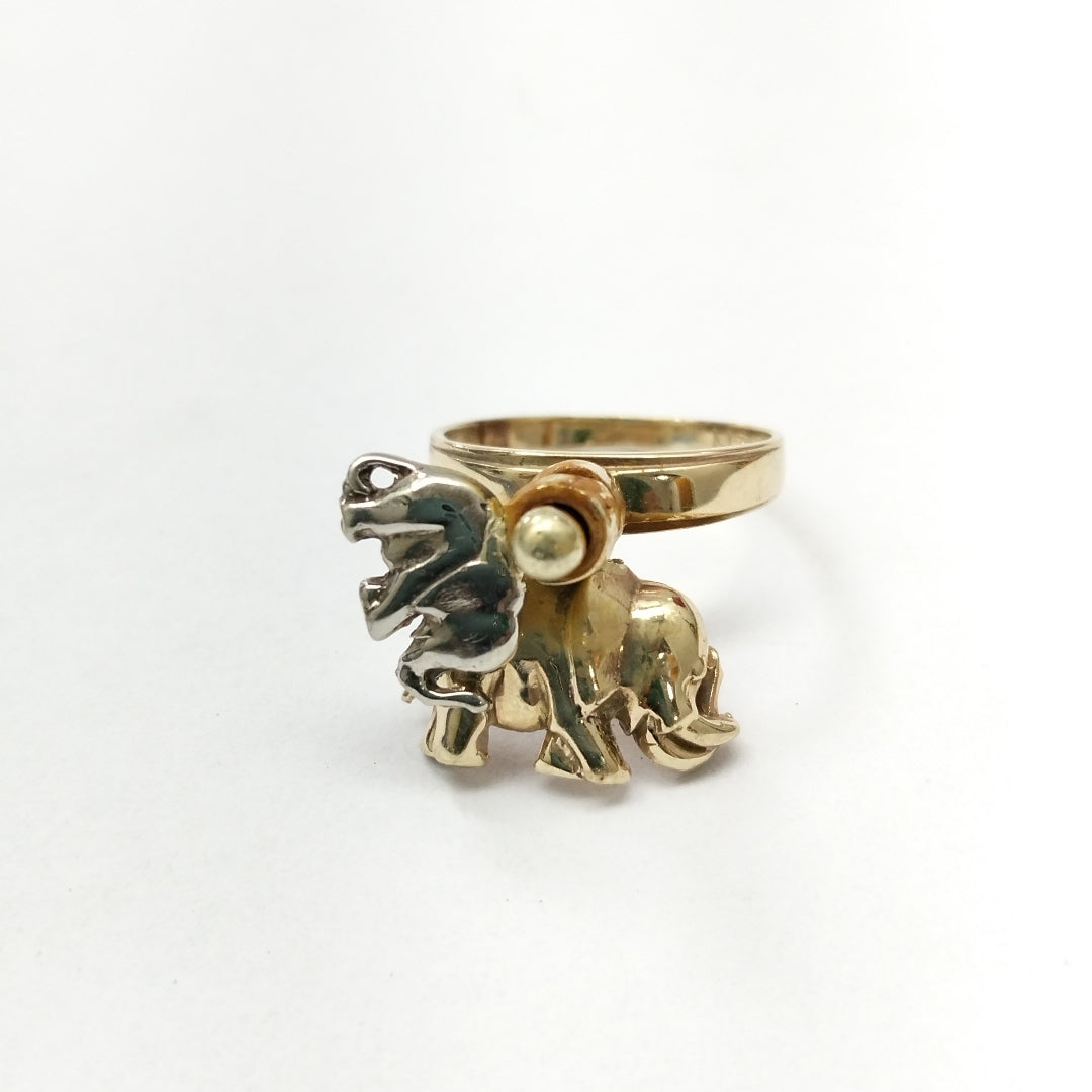 ANILLITO ORO, ORO COMBINADO 10 K 4 GRMS (SEMINUEVO)