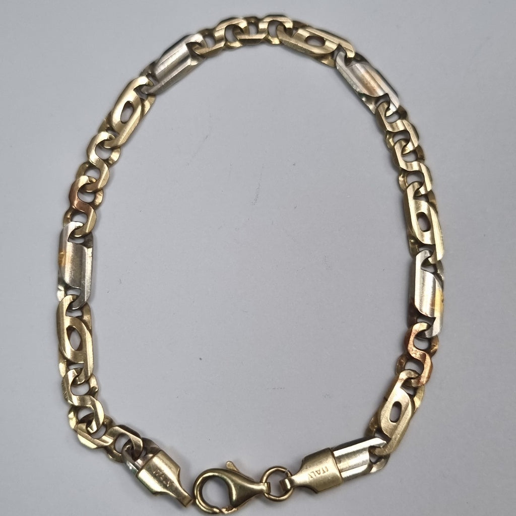 PULSERA ORO, ORO COMBINADO 14 K 9.3 GRMS (SEMINUEVO)