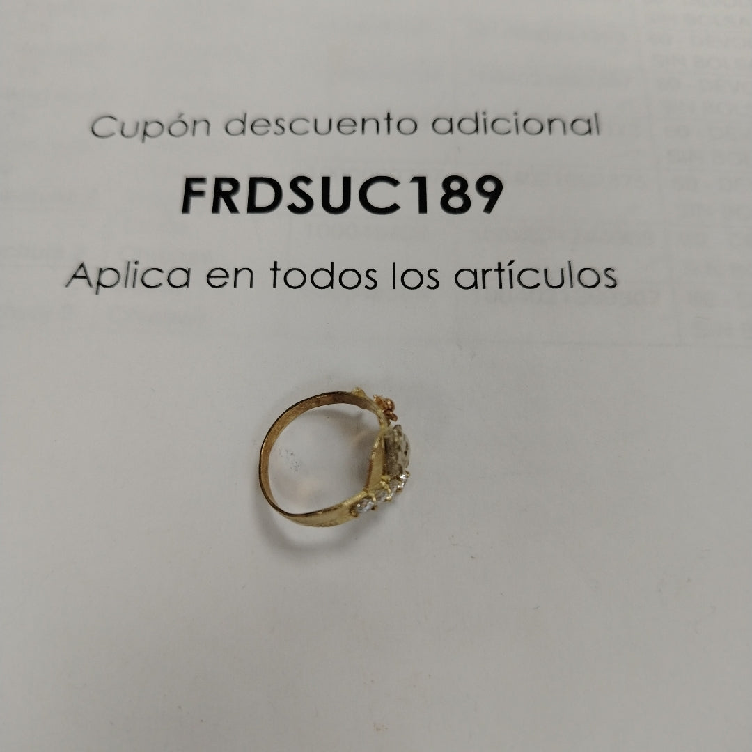 ANILLITO ORO COMBINADO 10 K 2.4 GRMS (SEMINUEVO)