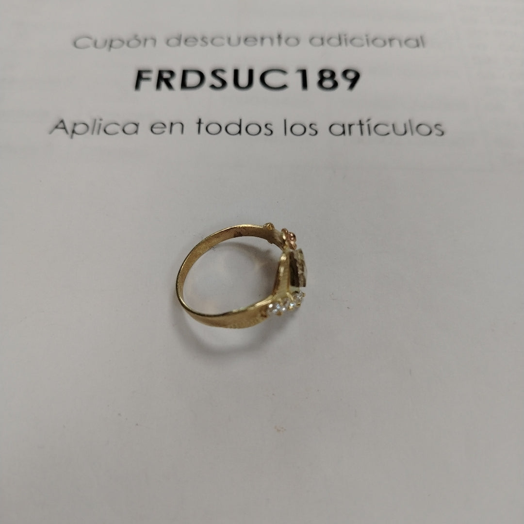 ANILLITO ORO COMBINADO 10 K 3 GRMS (SEMINUEVO)