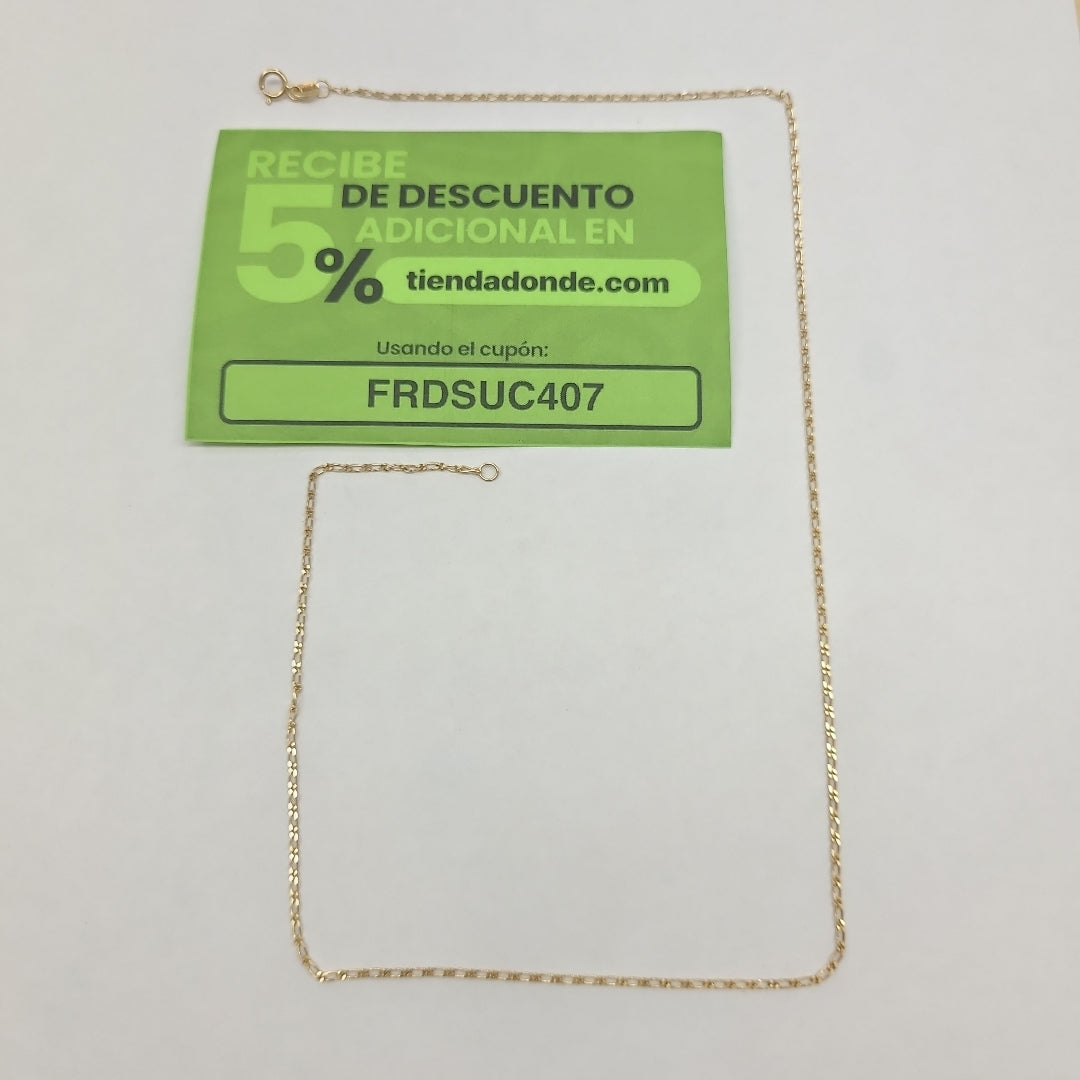 CADENA ORO 14 K 2,40 GRMS (SEMINUEVO)