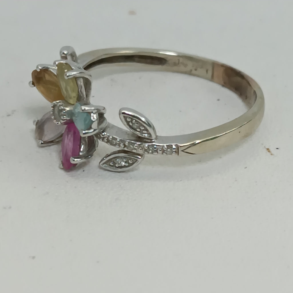 ANILLO ORO BLANCO 14 K 3,80 GRMS (SEMINUEVO)