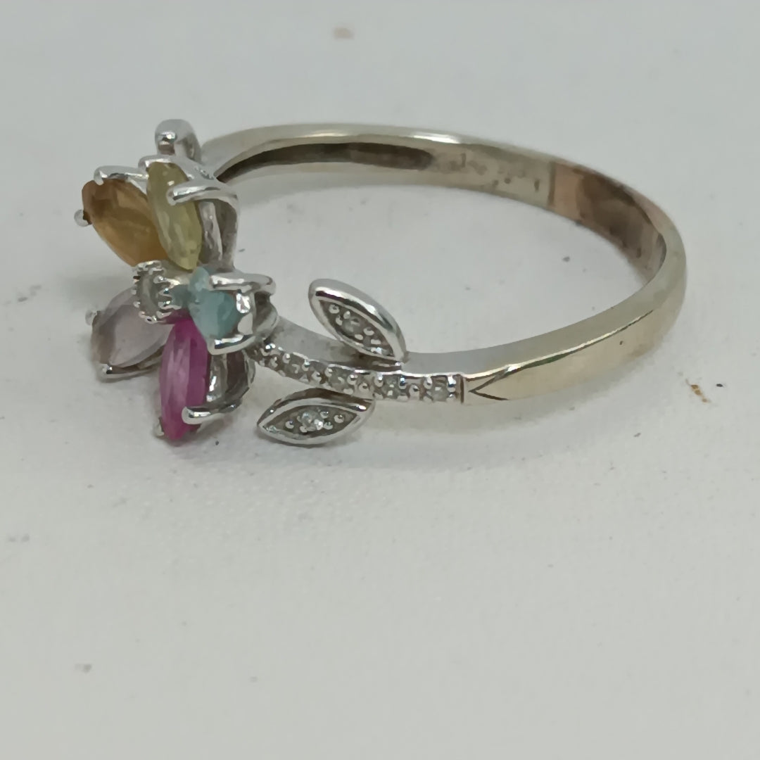 ANILLO ORO BLANCO 14 K 3,80 GRMS (SEMINUEVO)