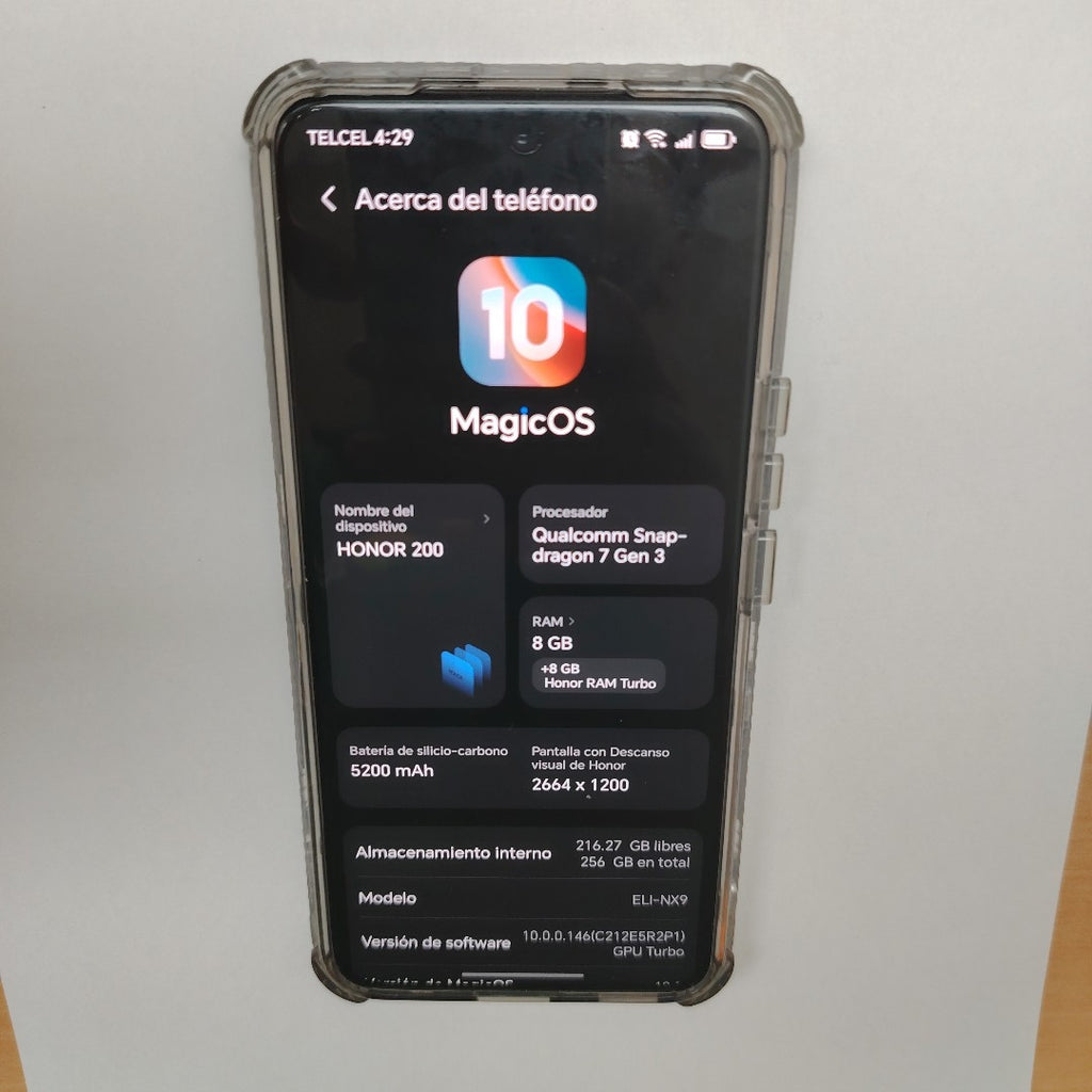 CELULAR HONOR 200 5G ELI-NX9 (2024) 512 GB 12 GB RAM (SEMINUEVO)