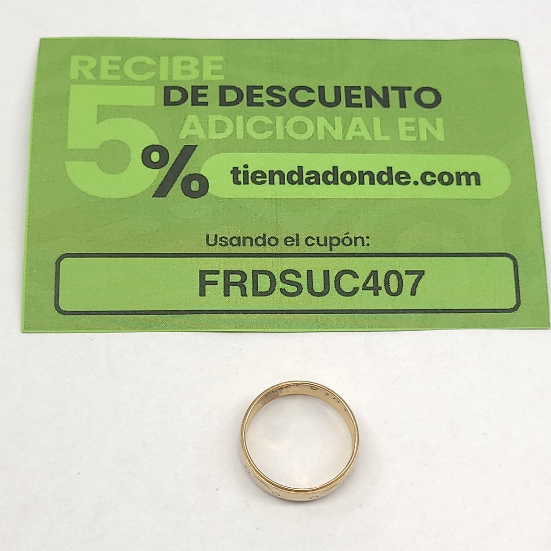 ARGOLLA ORO 14 K 2.3 GRMS (SEMINUEVO)