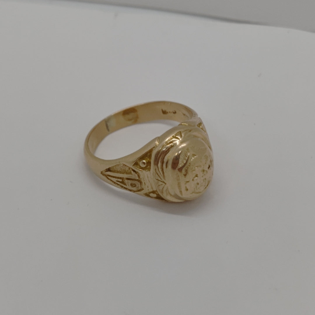 ANILLO DE GRADUACIÓN ORO 14 K 7.5 GRMS (SEMINUEVO)