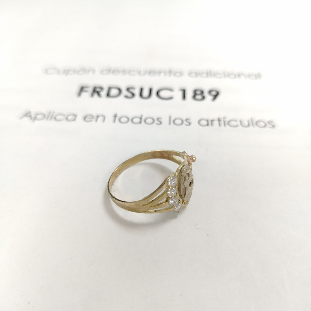 ANILLITO ORO COMBINADO 10 K 2.4 GRMS (SEMINUEVO)