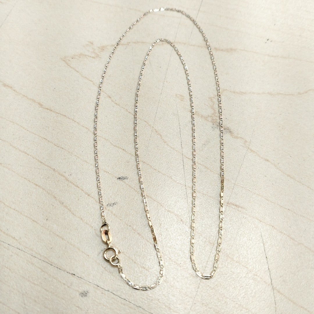 CADENA ORO COMBINADO 14 K 1 GRMS (SEMINUEVO)