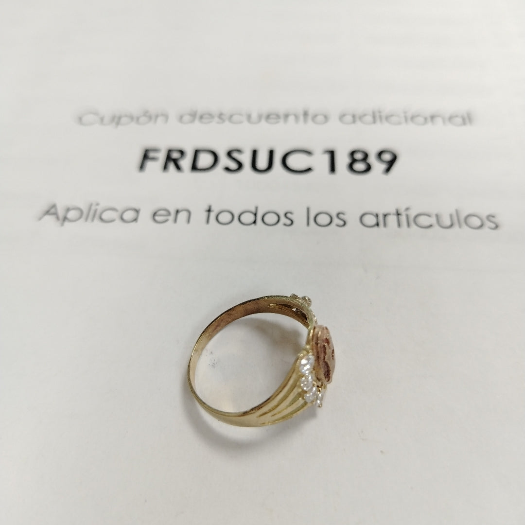 ANILLITO ORO COMBINADO 10 K 2.5 GRMS (SEMINUEVO)