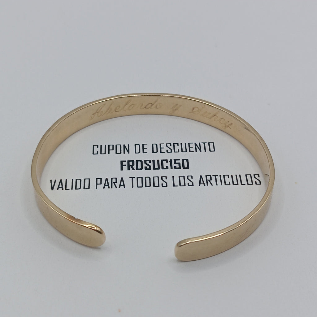PULSERA RIGIDA ORO 14 K 23.2 GRMS (SEMINUEVO)