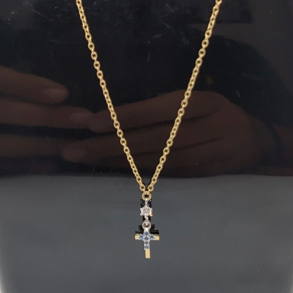 CADENA, CRUZ ORO 14 K 2.1 GRMS (SEMINUEVO)