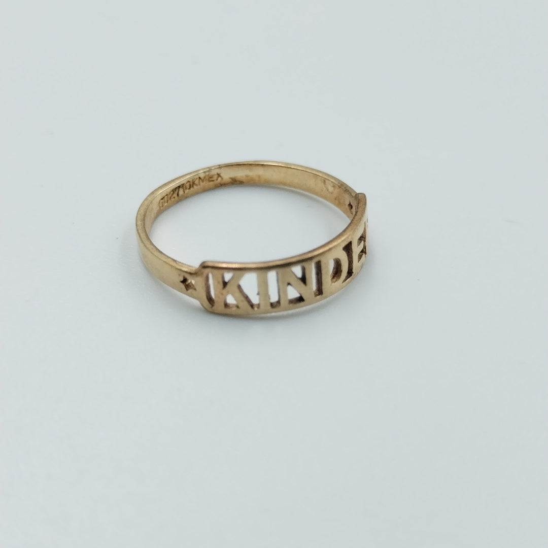 ANILLO DE GRADUACIÓN ORO 10 K 0.7 GRMS (SEMINUEVO)