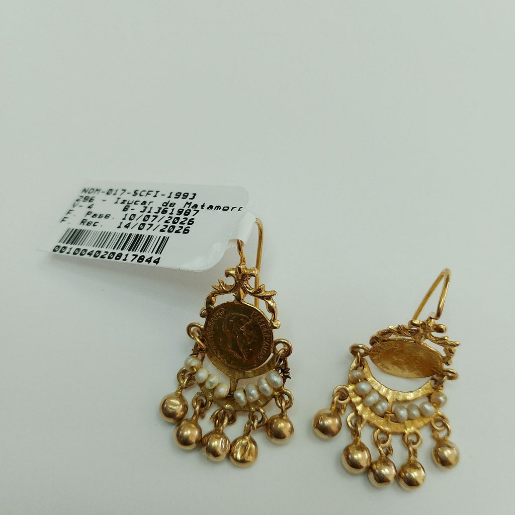 ARETES PAR ORO 10 K 4.8 GRMS (SEMINUEVO)