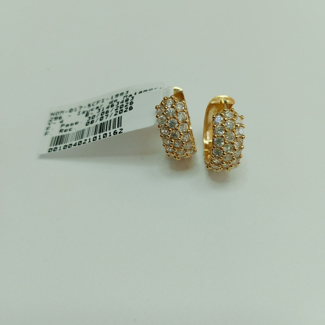 ARRACADAS PAR ORO 14 K 4 GRMS (SEMINUEVO)