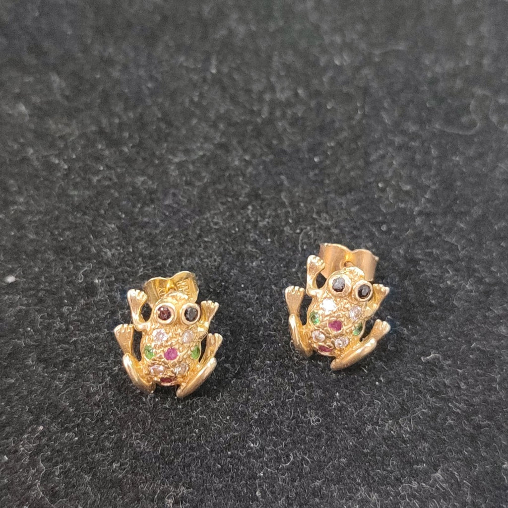 BROQUELES PAR ORO 14 K 2.9 GRMS (SEMINUEVO)