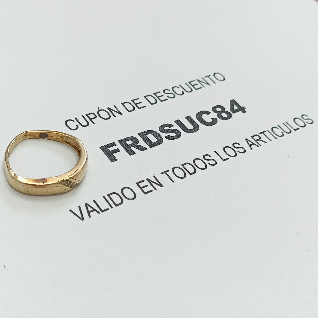 ANILLO ORO 14 K 2,70 GRMS (SEMINUEVO)