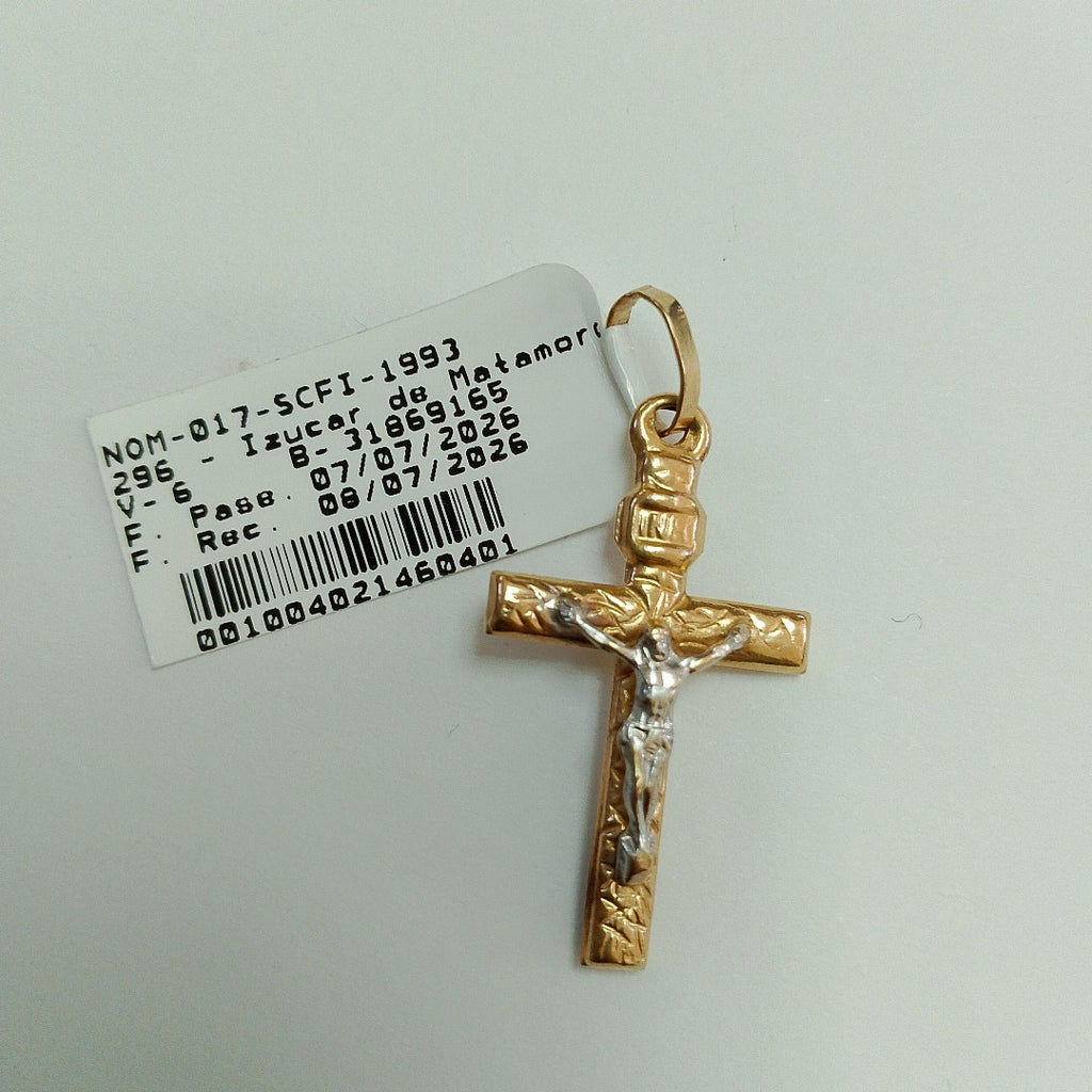 CRUCIFIJO ORO,ORO COMBINADO 10 K 1,50 GRMS (SEMINUEVO)