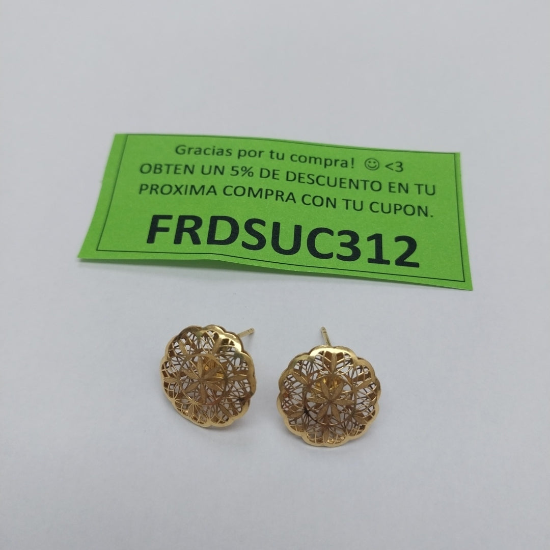 ARETES PAR ORO 18 K 1.9 GRMS (SEMINUEVO)