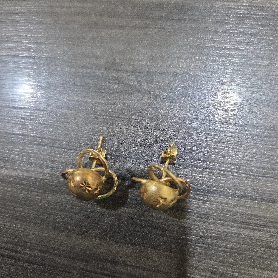 ARETES PAR ORO 10 K 2.8 GRMS (SEMINUEVO)