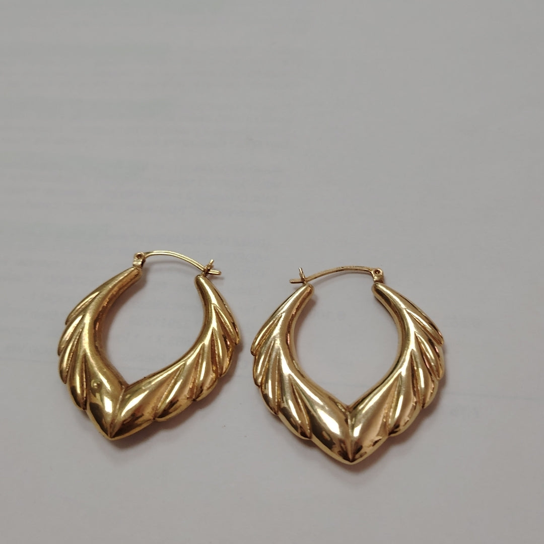 ARRACADAS PAR ORO 14 K 4.4 GRMS (SEMINUEVO)