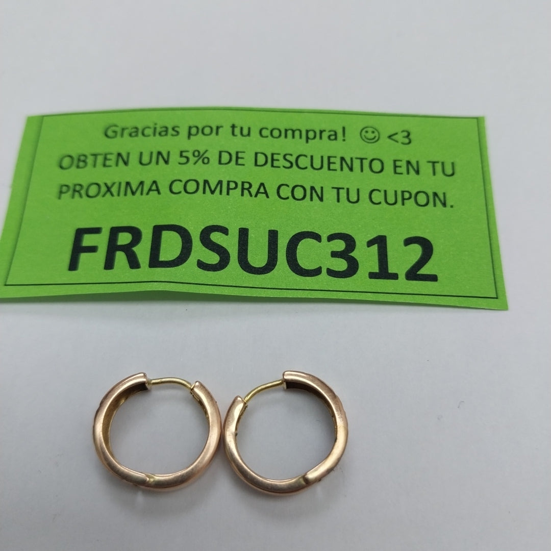 ARRACADAS PAR ORO 10 K 1.4 GRMS (SEMINUEVO)