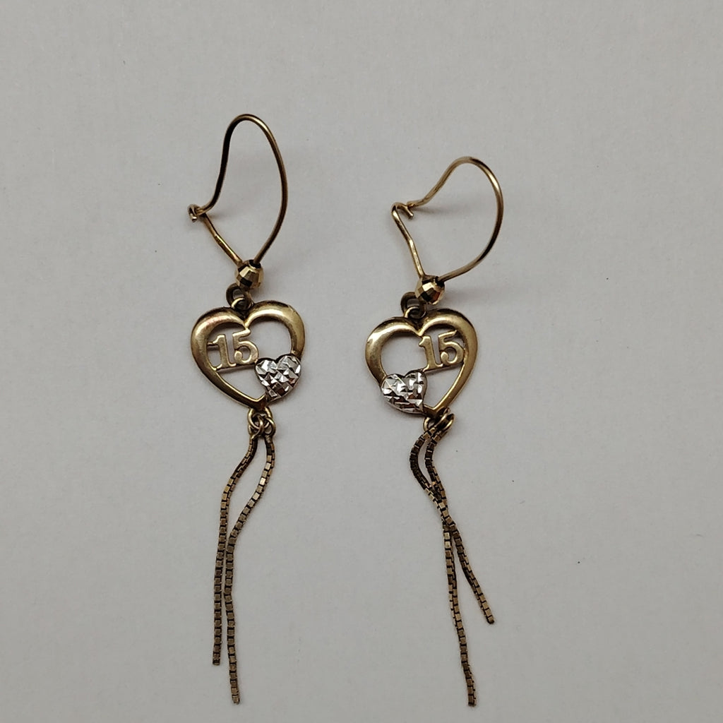ARETES PAR ORO 10 K 1,80 GRMS (SEMINUEVO)