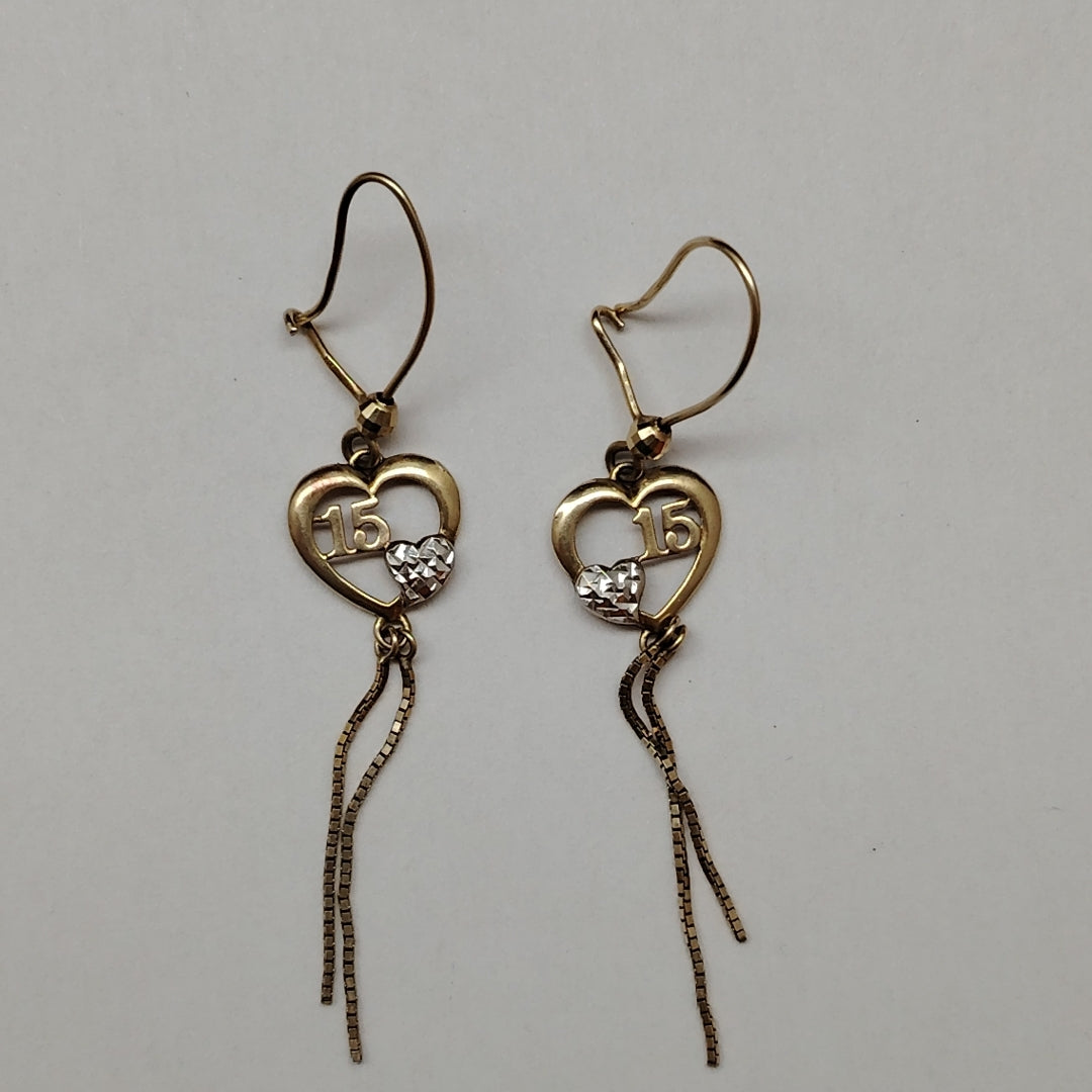 ARETES PAR ORO 10 K 1,80 GRMS (SEMINUEVO)