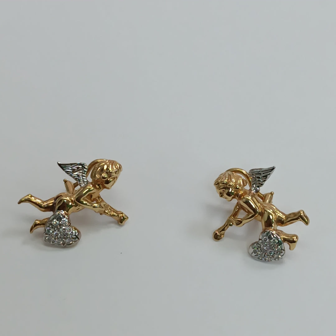 ARETES PAR ORO 14 K 8,50 GRMS (SEMINUEVO)