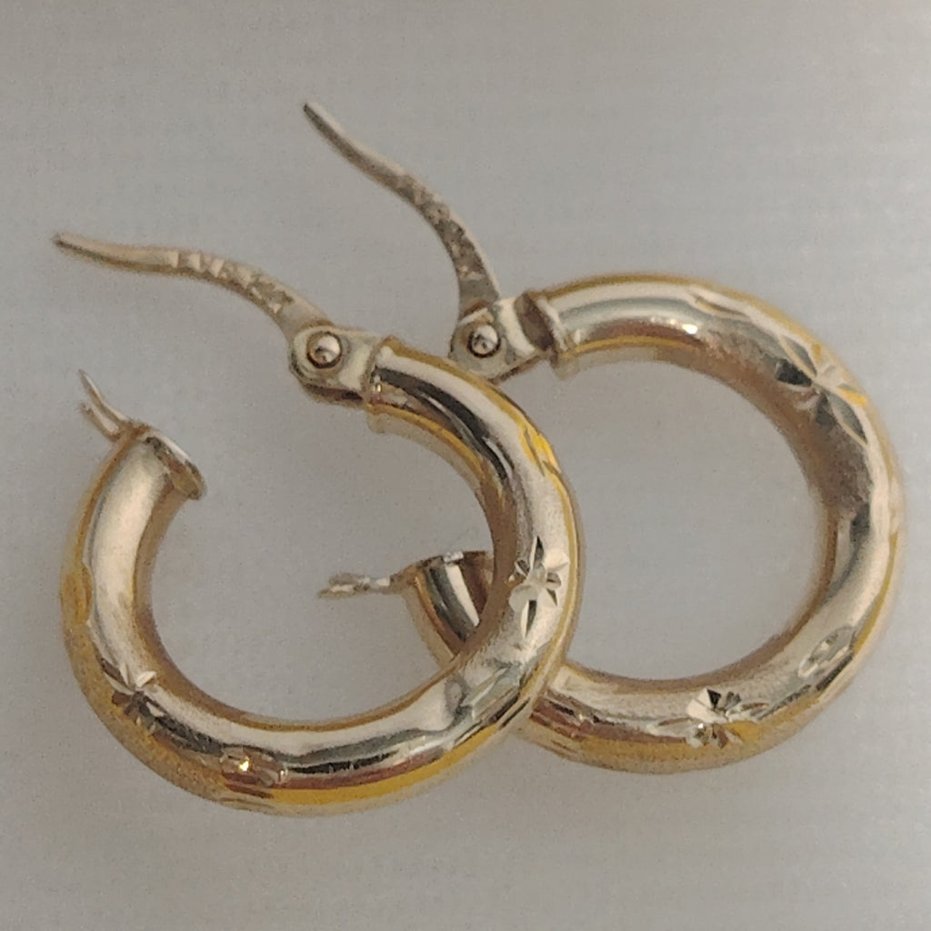 ARRACADAS PAR ORO 14 K 1,40 GRMS (SEMINUEVO)