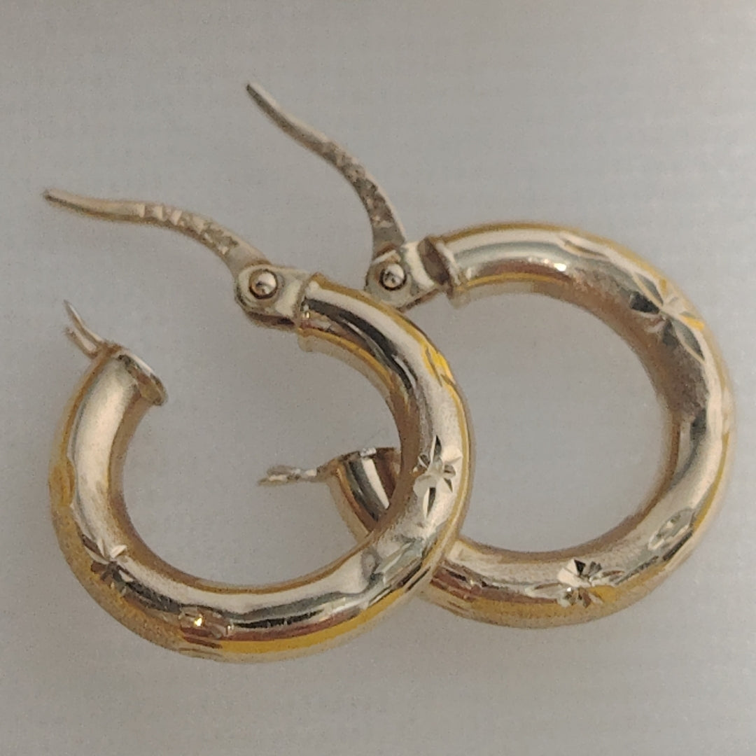ARRACADAS PAR ORO 14 K 1,40 GRMS (SEMINUEVO)
