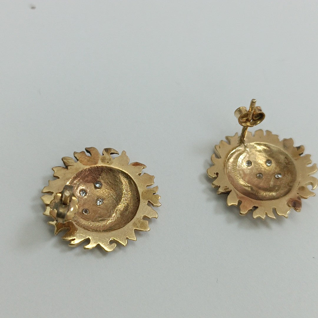 BROQUELES PAR ORO 14 K 6.9 GRMS (SEMINUEVO)