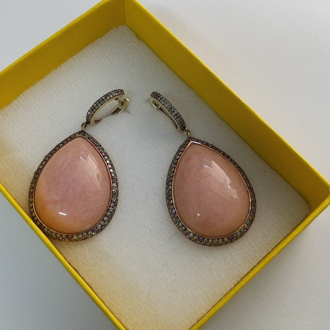 ARRACADAS PAR ORO 14 K 14,60 GRMS (SEMINUEVO)