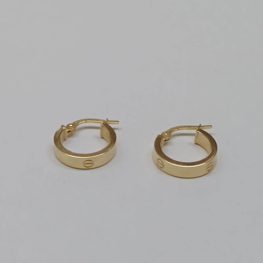 ARRACADAS PAR ORO 14 K 1.1 GRMS (SEMINUEVO)