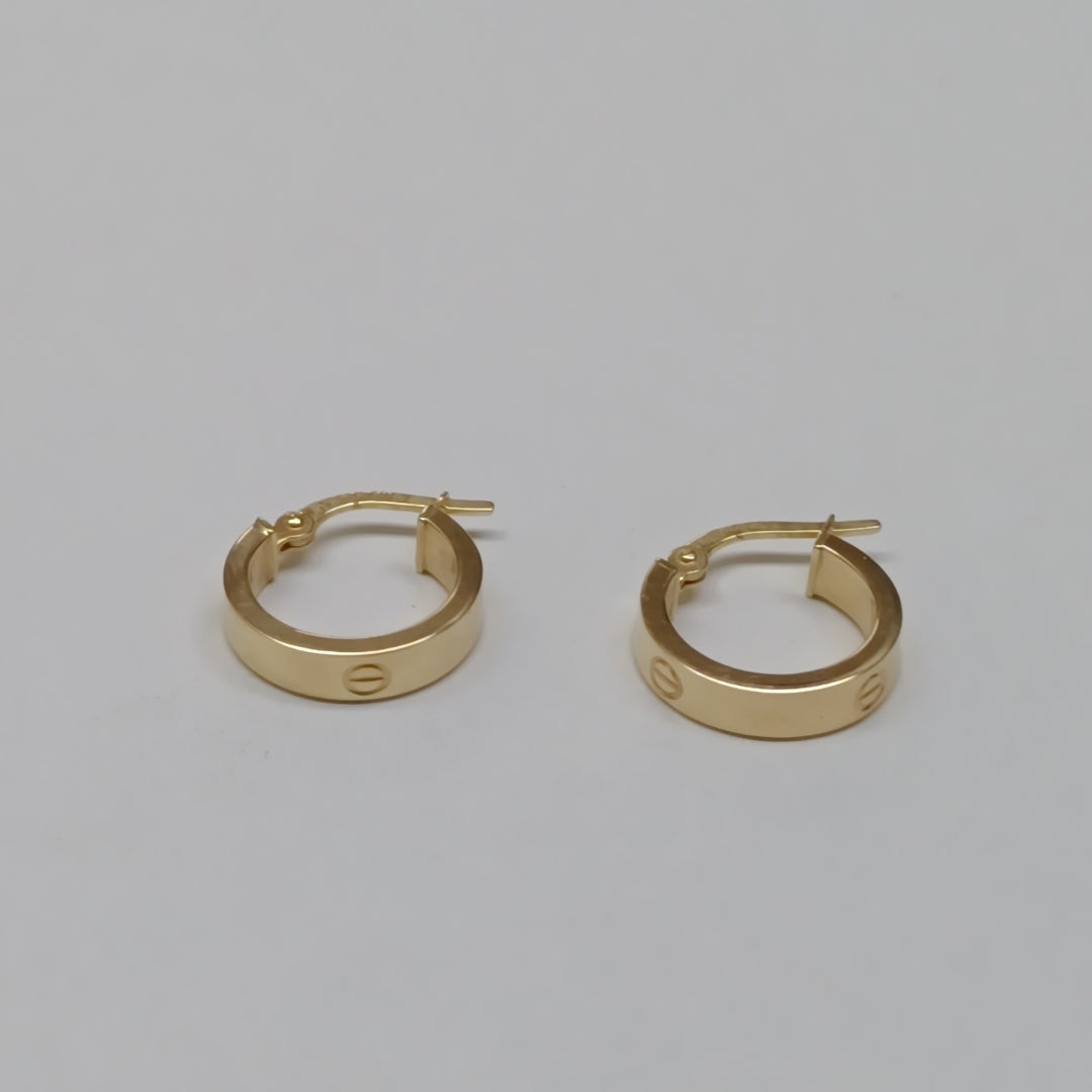 ARRACADAS PAR ORO 14 K 1.1 GRMS (SEMINUEVO)